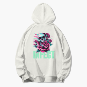 Moletom Canguru Rose Skull